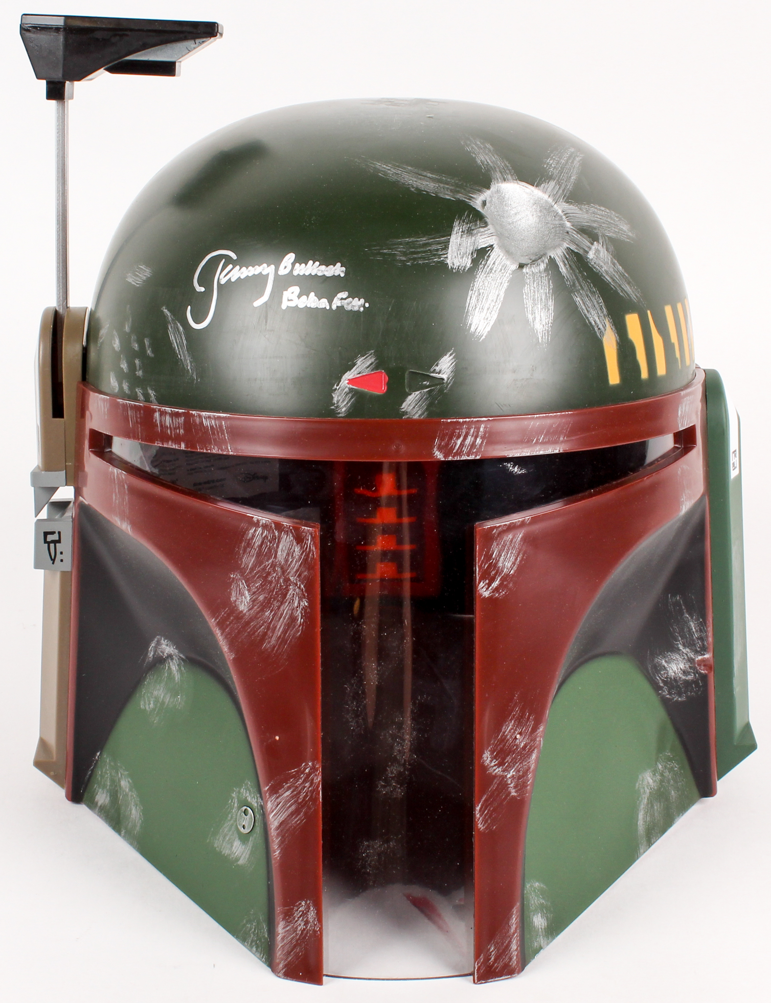 Jeremy Bulloch Signed Star Wars "Boba Fett" Full-Size Deluxe Edition Star Wars Helmet Inscribed "Boba Fett" (JSA COA) at PristineAuction.com Jeremy Bulloch Signed Star Wars "Boba Fett" Full-Size Deluxe Edition Star Wars Helmet Inscribed "Boba Fett" (JSA COA) at PristineAuction.com