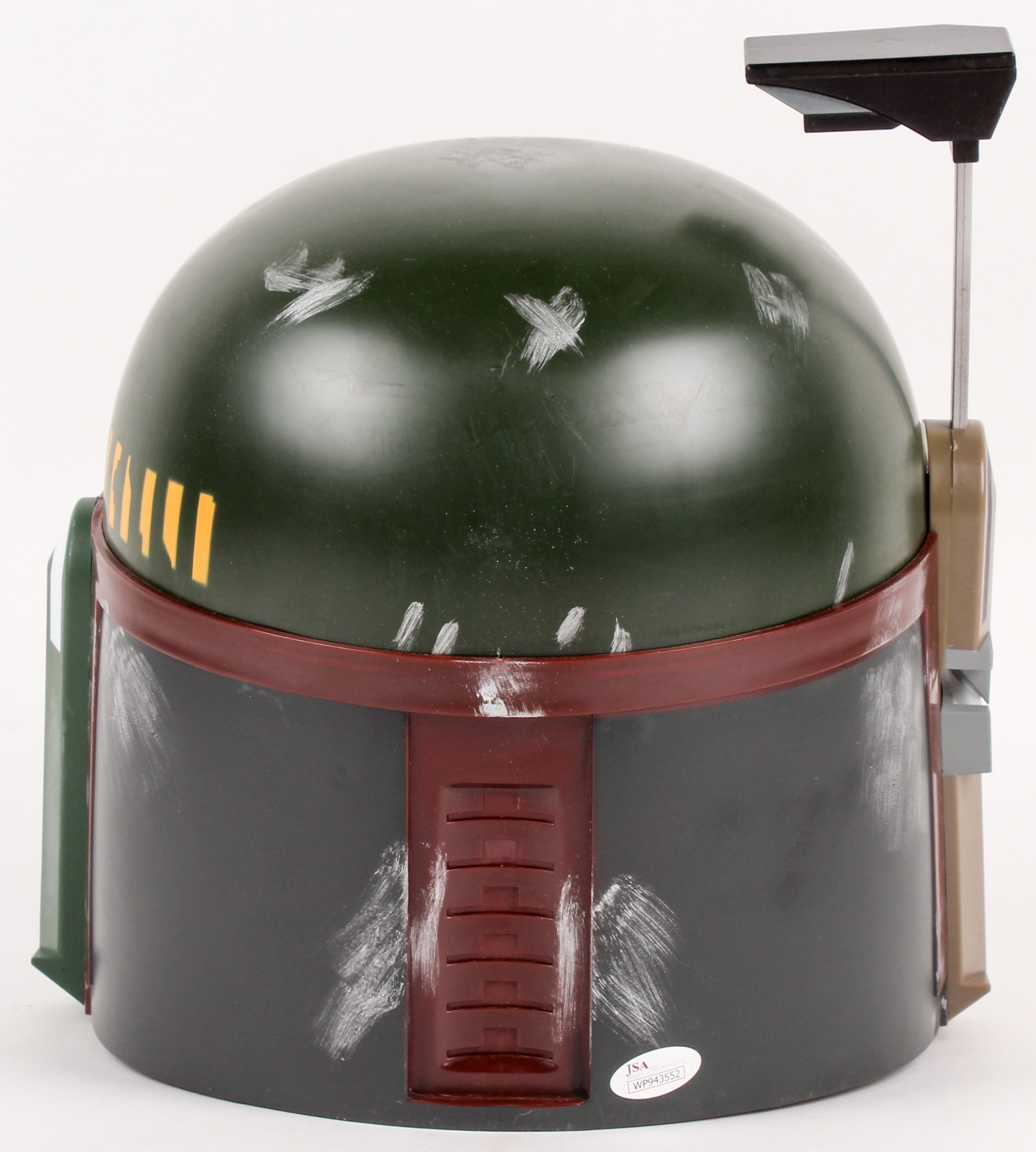 Jeremy Bulloch Signed Star Wars "Boba Fett" Full-Size Deluxe Edition Star Wars Helmet Inscribed "Boba Fett" (JSA COA) at PristineAuction.com Jeremy Bulloch Signed Star Wars "Boba Fett" Full-Size Deluxe Edition Star Wars Helmet Inscribed "Boba Fett" (JSA COA) at PristineAuction.com