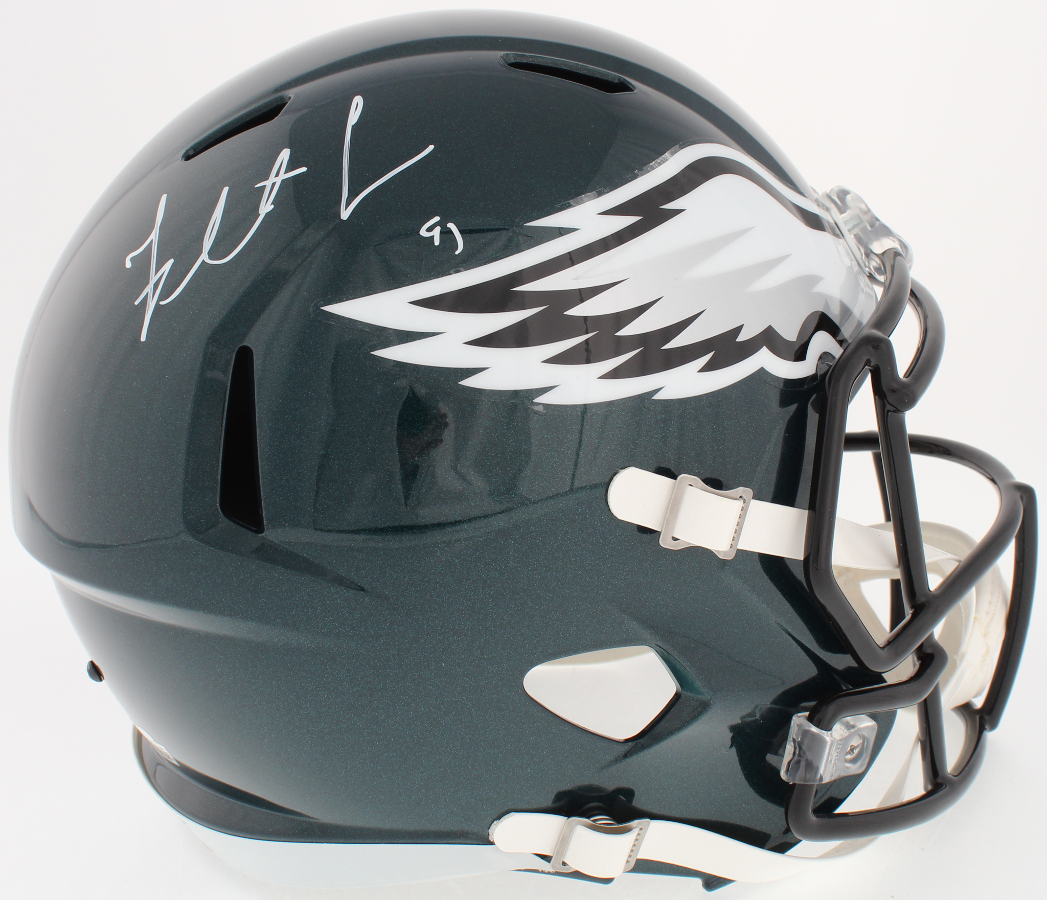Fletcher Cox Signed Eagles Full-Size Speed Helmet (Fanatics Hologram) at PristineAuction.com Fletcher Cox Signed Eagles Full-Size Speed Helmet (Fanatics Hologram) at PristineAuction.com