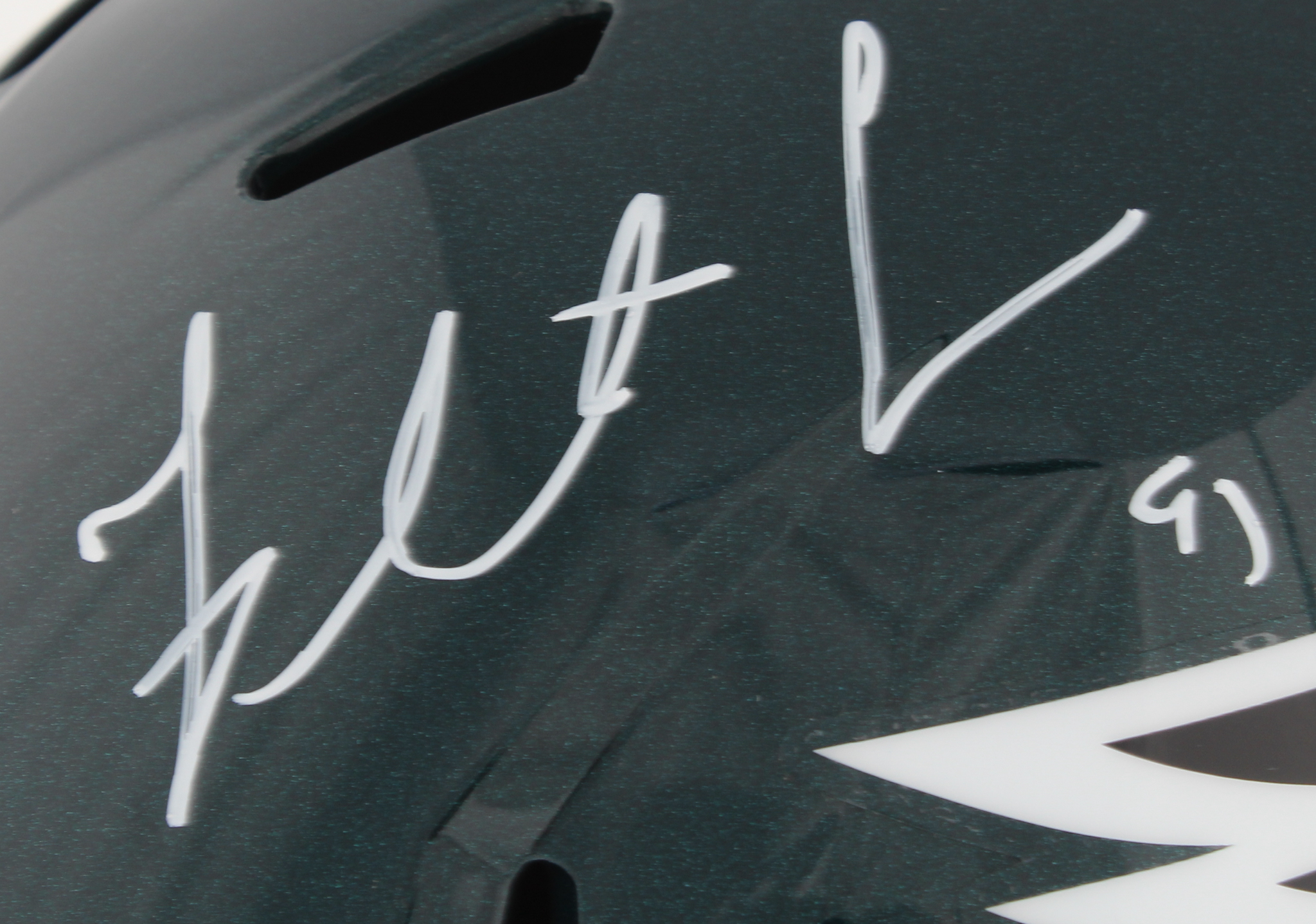 Fletcher Cox Signed Eagles Full-Size Speed Helmet (Fanatics Hologram) at PristineAuction.com Fletcher Cox Signed Eagles Full-Size Speed Helmet (Fanatics Hologram) at PristineAuction.com