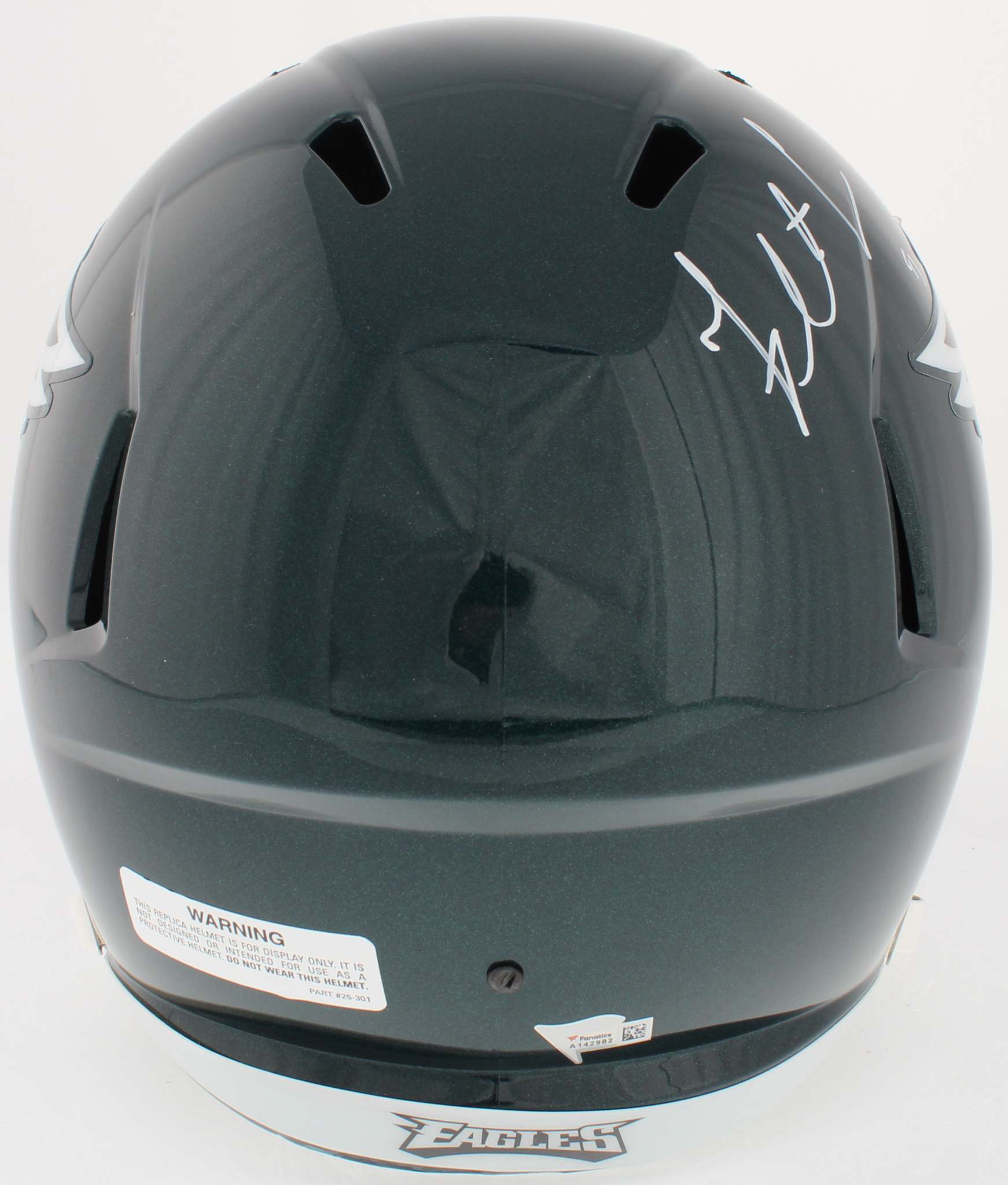 Fletcher Cox Signed Eagles Full-Size Speed Helmet (Fanatics Hologram) at PristineAuction.com Fletcher Cox Signed Eagles Full-Size Speed Helmet (Fanatics Hologram) at PristineAuction.com
