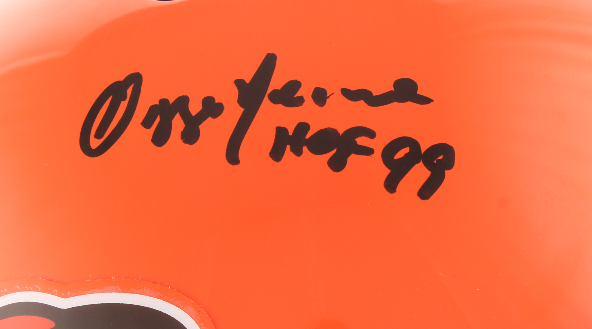 Ozzie Newsome Signed Full-Size Authentic On-Field Helmet Inscribed "HOF 99" (Beckett) at PristineAuction.com Ozzie Newsome Signed Full-Size Authentic On-Field Helmet Inscribed "HOF 99" (Beckett) at PristineAuction.com