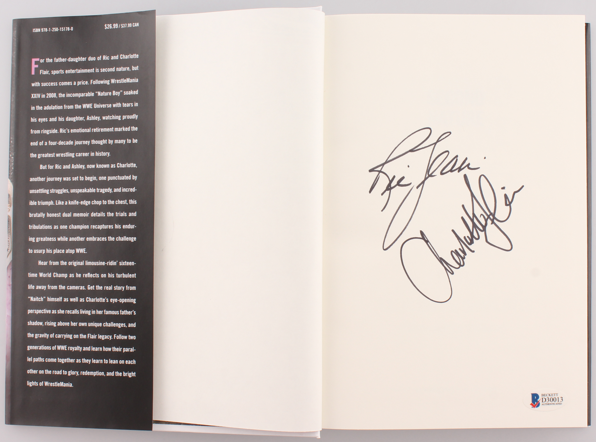 Ric Flair & Charlotte Flair Signed "Second Nature: The Legacy of Ric Flair and the Rise of Charlotte" Hardcover Book (Beckett COA) at PristineAuction.com Ric Flair & Charlotte Flair Signed "Second Nature: The Legacy of Ric Flair and the Rise of Charlotte" Hardcover Book (Beckett COA) at PristineAuction.com