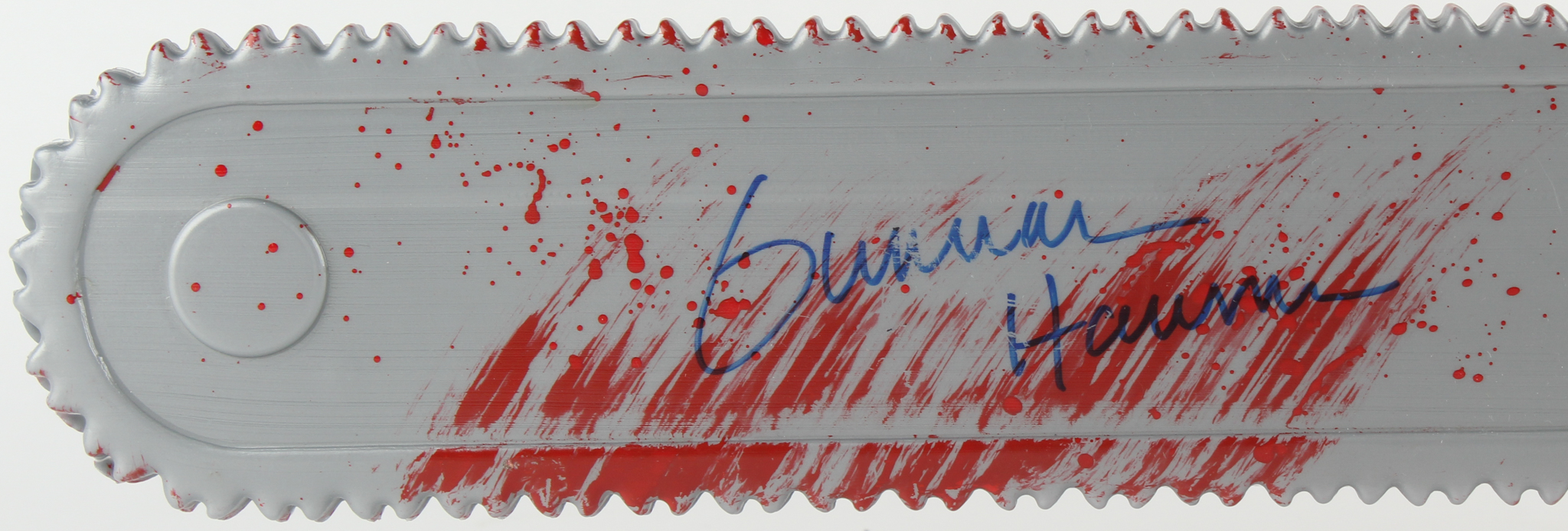 Gunnar Hansen Signed "Leatherface" Chainsaw Prop Replica (JSA COA) (Imperfect) at PristineAuction.com Gunnar Hansen Signed "Leatherface" Chainsaw Prop Replica (JSA COA) (Imperfect) at PristineAuction.com