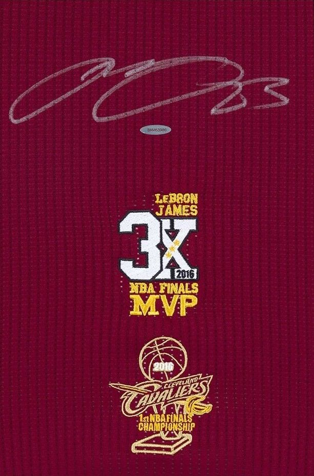 LeBron James Signed Cleveland Cavaliers "3x MVP" & "16 Finals" Patch Jersey (UDA COA) at PristineAuction.com LeBron James Signed Cleveland Cavaliers "3x MVP" & "16 Finals" Patch Jersey (UDA COA) at PristineAuction.com
