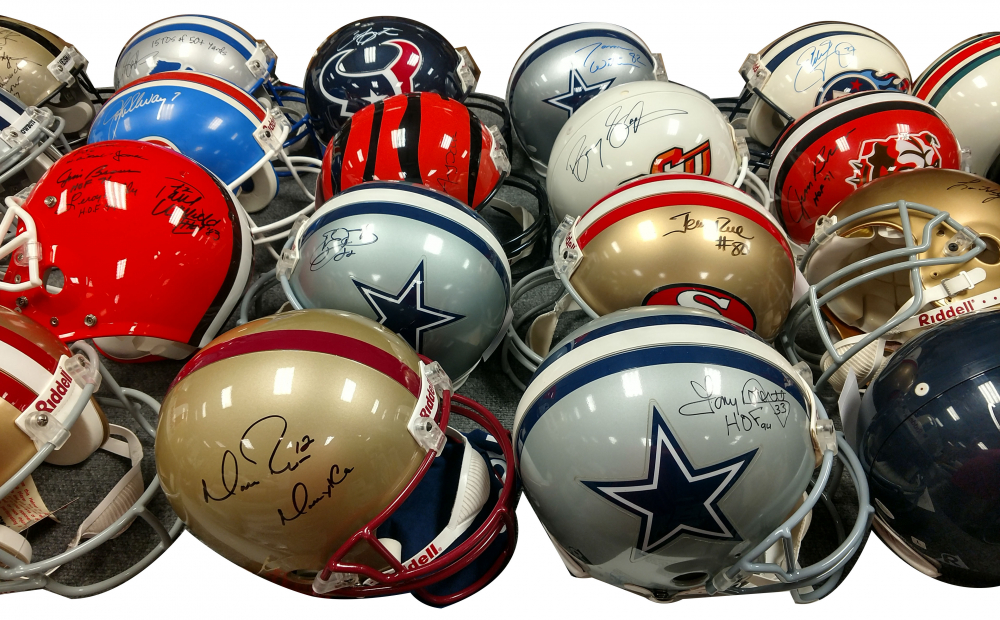 “Gridiron Gold” Football Mystery Box 4 Premium Hits Per Box Autographed Football Memorabilia