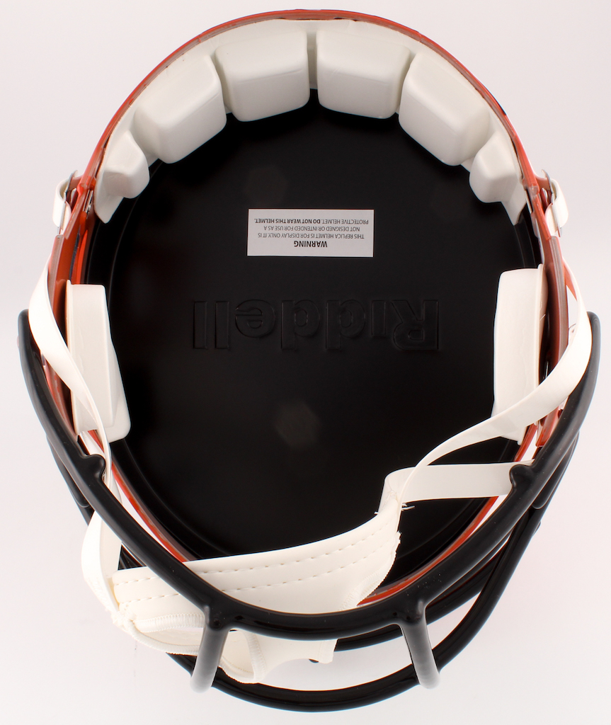 Chad "Ochocinco" Johnson Signed Cincinnati Bengals Full-Size Speed Helmet Inscribed "Ocho Cinco" (JSA COA) at PristineAuction.com Chad "Ochocinco" Johnson Signed Cincinnati Bengals Full-Size Speed Helmet Inscribed "Ocho Cinco" (JSA COA) at PristineAuction.com