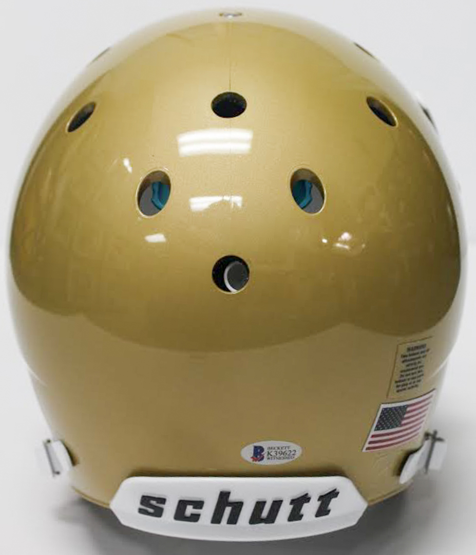 Lou Holtz Signed Notre Dame Fighting Irish Authentic On- Field Helmet (Beckett COA) at PristineAuction.com Lou Holtz Signed Notre Dame Fighting Irish Authentic On- Field Helmet (Beckett COA) at PristineAuction.com