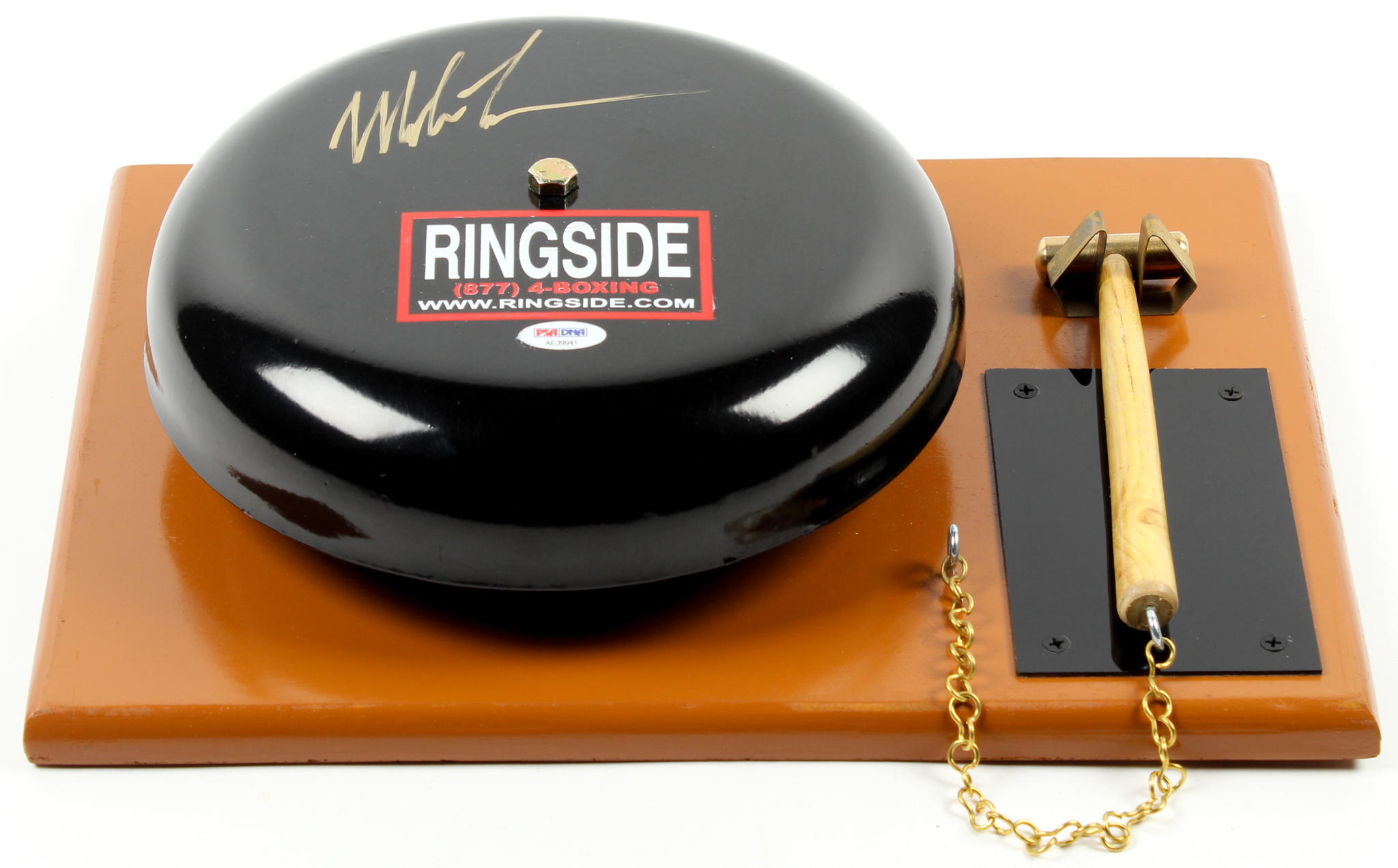 Mike Tyson Signed Authentic Full-Size Ringside Boxing Bell (PSA COA) at PristineAuction.com Mike Tyson Signed Authentic Full-Size Ringside Boxing Bell (PSA COA) at PristineAuction.com