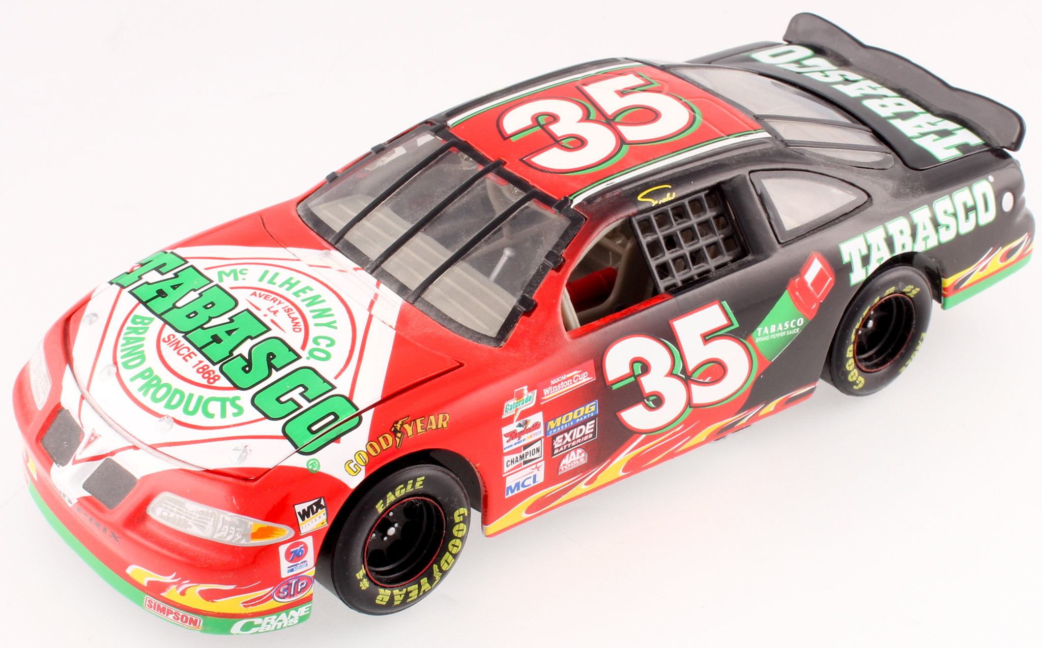 Todd Bodine 1998 Pontiac #35 Tabasco 1:24 LE Diecast Car at PristineAuction.com Todd Bodine 1998 Pontiac #35 Tabasco 1:24 LE Diecast Car at PristineAuction.com