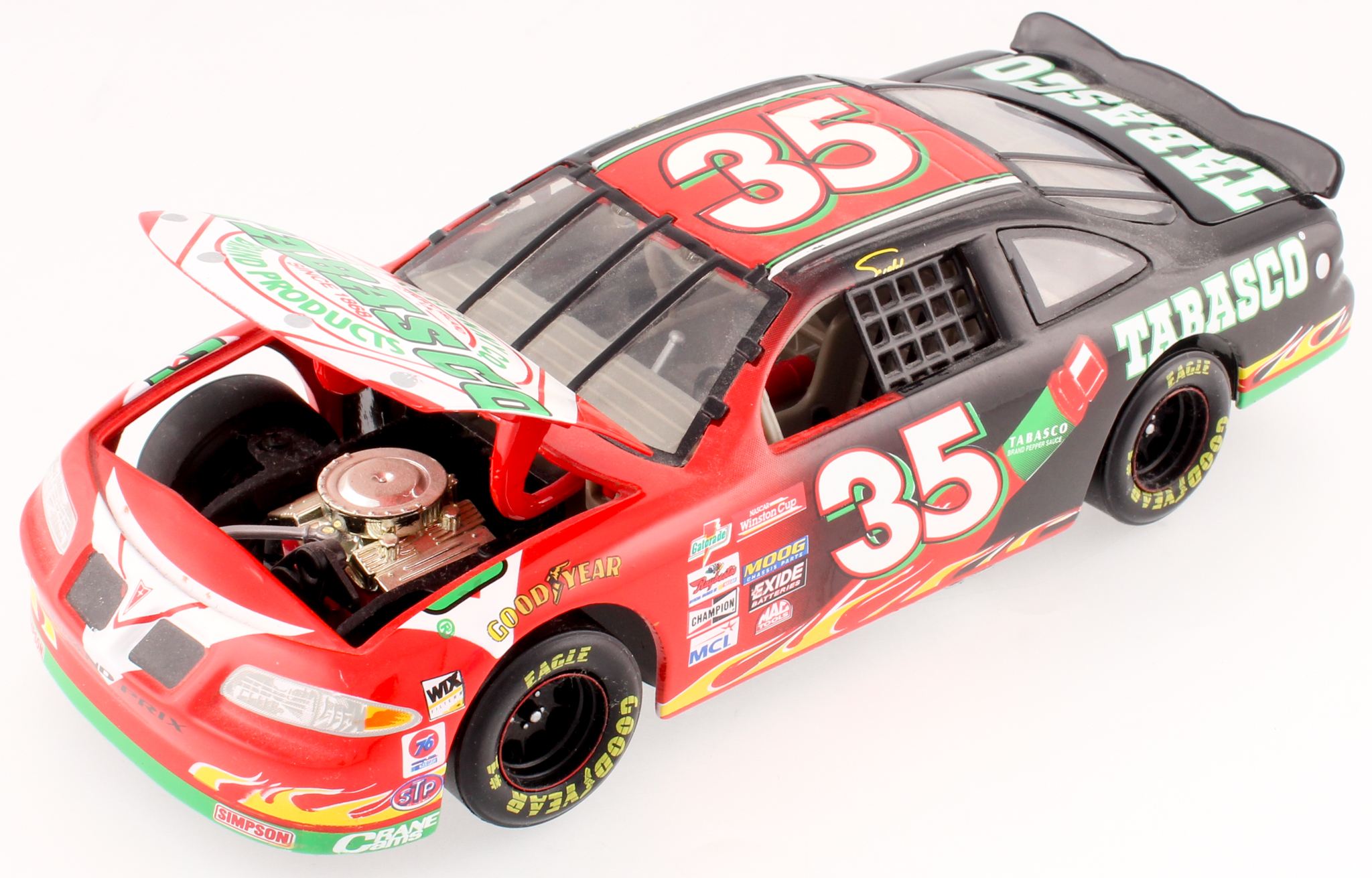 Todd Bodine 1998 Pontiac #35 Tabasco 1:24 LE Diecast Car at PristineAuction.com Todd Bodine 1998 Pontiac #35 Tabasco 1:24 LE Diecast Car at PristineAuction.com